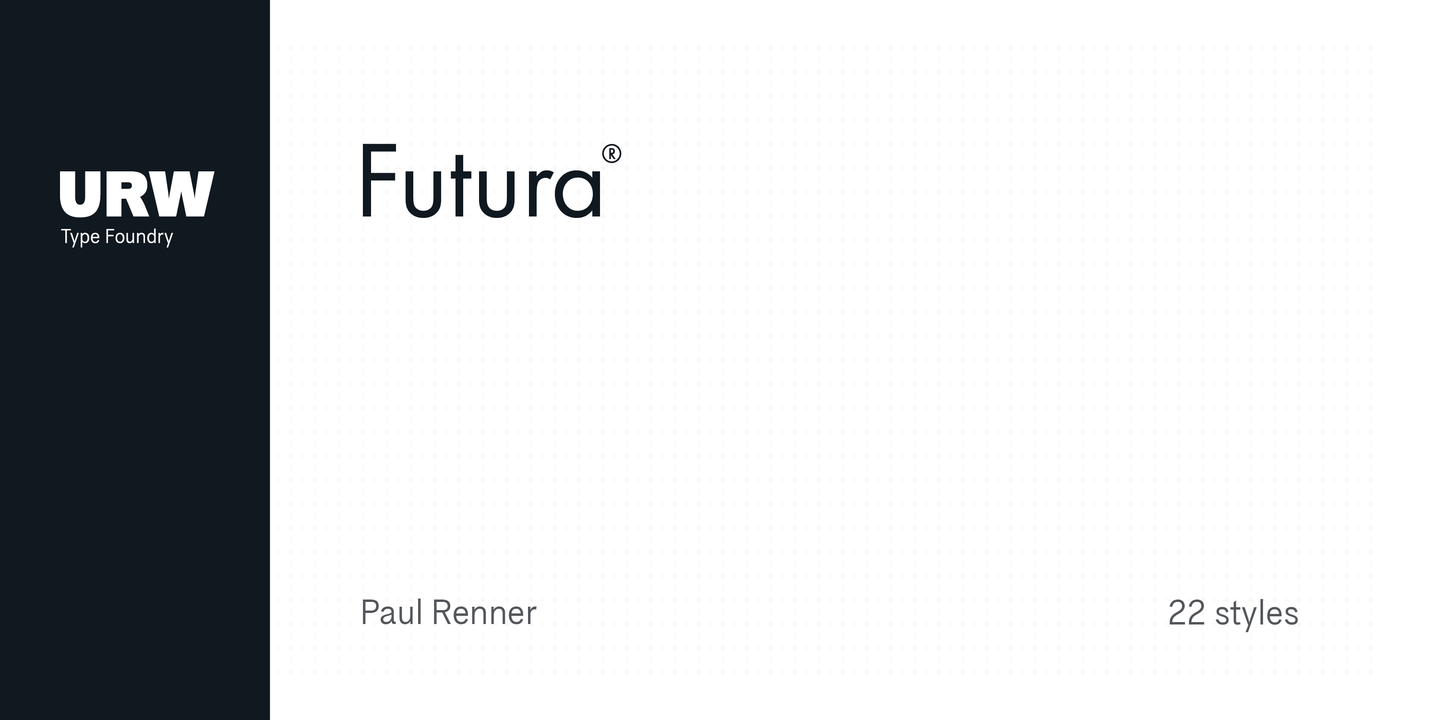 Пример шрифта URW Futura Cond Medium